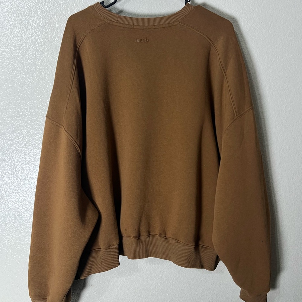 Nuuds Original Sweat shirt. Women’s XXL in chocolate color. EUC